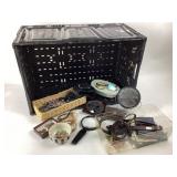 Collapsible Tote, dentures, wallet and belt,