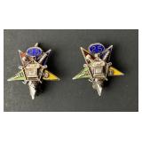2 Vintage Silver 25 Year Service Pins for the