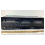 JVC TD-W106 Dual Cassette Deck powers on
