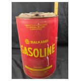 6.5 Gallon Napa Balkamp Gasoline Can Red Metal