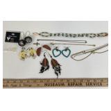 Fashion Jewelry: Cross, Seashells, Rubber Backs, B