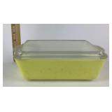 Pyrex Yellow Refrigerator Dish With Lid 503-B