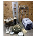 Cat carrier, walker, bench