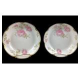 (2) Antique Haviland Limoges porcelain soup bowls