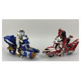 2 Power Rangers 2004 Bandai S.P.D (Red & Blue)