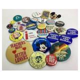 Vintage Button Pin Collection