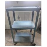 Metal 3 Tier Rolling Media Stand (18 in. X 24 i