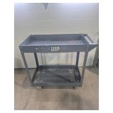 Metal Tool Shop 2 Tier Rolling Cart