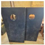 Corn Hole Boards (2) Painted Blue - No Bags