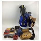 Husky Tool Belt, Bucket Boss Pouch, Drill Bits, Kn