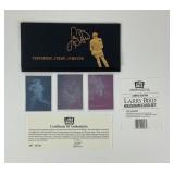 Larry Bird Hologram Card Set with COA Limited