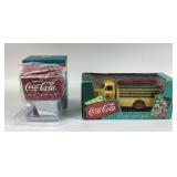 Coca-Cola Die-Cast Metal Truck Bank, Ice Cold Disp