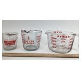 Pyrex, Anchor Hocking, Oven Originals Measuring Gl