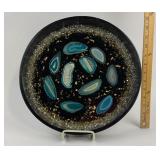 Karen Hessell Decorative Resin Tray With Blue Geod