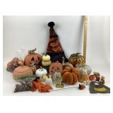 Halloween Decorations, Pumpkin Figurines, Witch Ha