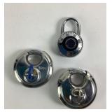 3 Locks: Padlocks & Combination