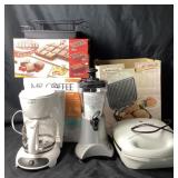 Mr. Coffee Maker, Back to Basics Blender, Grill +