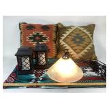 Southwestern Throw Pillows, Lanterns, Pendant Ligh