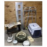 Cat carrier, walker, bench