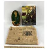 John F. Kennedy Memorabilia and 1963 Newspaper