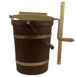 Hand-Crank Wooden Ice Cream Maker