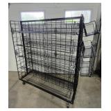 Media Rack On Wheels 57"h 51"L 18"Wl