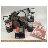 Wells Fargo Leather Duffel, Weather Radio, LED Lan