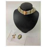 Vintage Cameo Jewelry Collection Brooches &