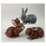 Vintage Rabbit Figurine Collection
