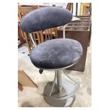 Adjustable metal barstool
