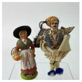 Vintage Greek Souvenir doll & French Terracotta