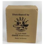 Coca-Cola Metal Cooler With Hinged Lid