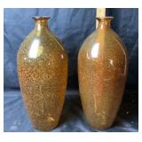 Made in Spain Crackle Glaze Ceramic Vases
