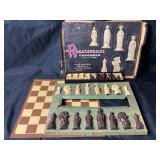 E.S. Lowe Renaissance Chessmen With Board