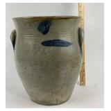 Stoneware Crock With Cobalt Decoration