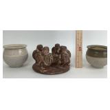 Pottery Planters, Terracotta Style Angel Candle Ho