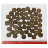 (51) Wheat Pennies: 1958, 1945, 1956, 1946, 1940