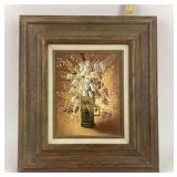 Floral Still Life Oil Painting Signed Sahler