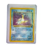 Pokï¿½mon vintage holographic Lapras card