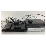 LG Blu-ray Player, Sanyo DVD Player, CyberHome DVD
