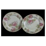 (2) Haviland Limoges porcelain dinner plates