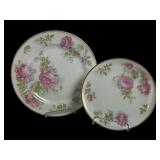 (2) antique Haviland Limoges porcelain 9.75 inch