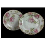 (2) Haviland Limoges porcelain dinner plates