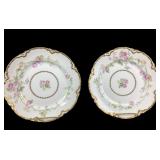 (2) antique Haviland Limoges porcelain dinner