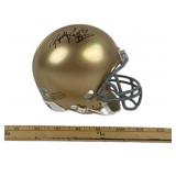 Autographed Notre Dame Mini Football Helmet