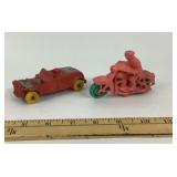 Auburn Rubber Toy Car, Motorcycle