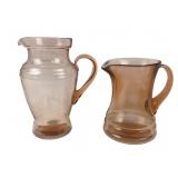 Pink Depression Glass Pitchers