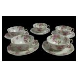 (5) antique Haviland Limoges porcelain flat cup &