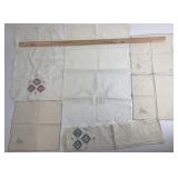Embroidered Linen Napkins & Hand Towel
