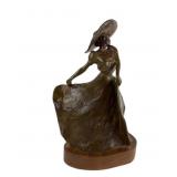 Bronze toned Sculpture By R.S. Alford Rosie Sanifo